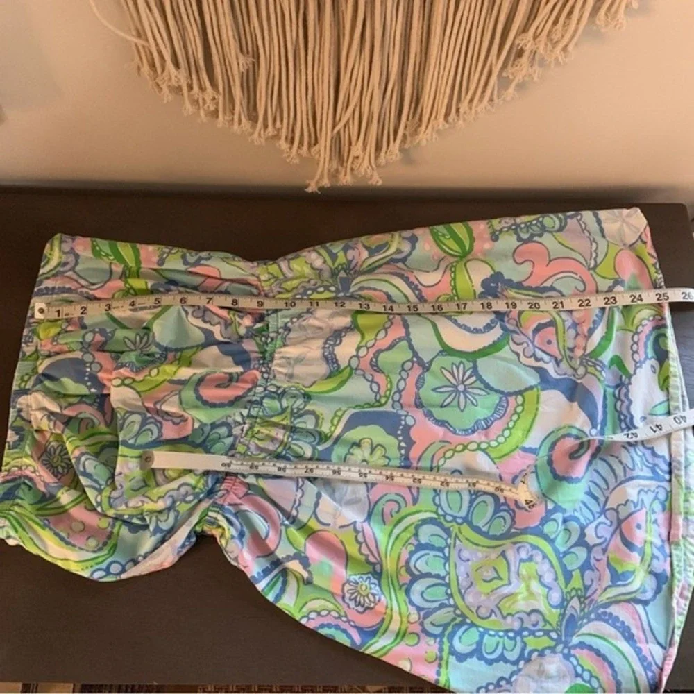 LILLY PULITZER‎ Windsor Strapless Dress Multi Conch Republic 100% Cotton Small - Picture 13 of 13